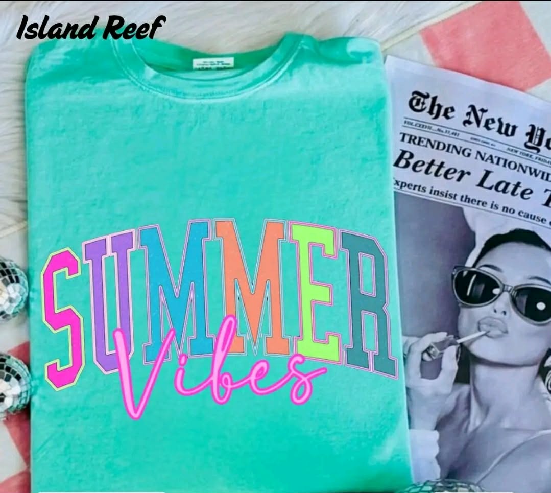 A bright summer vibes shirt